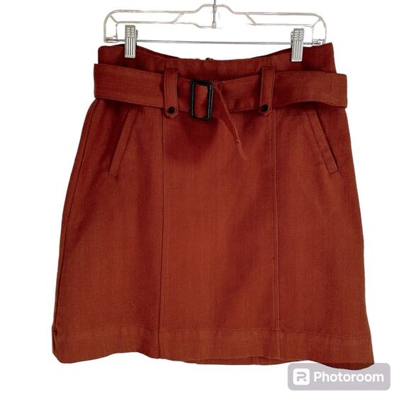 Merona women’s skirt size 6‎ tan burnt orange - Picture 1 of 8